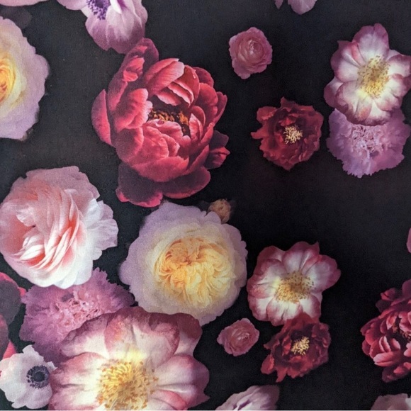 Aqua Rose one piece swimsuit roses floral print XL @M2 - Picture 7 of 7